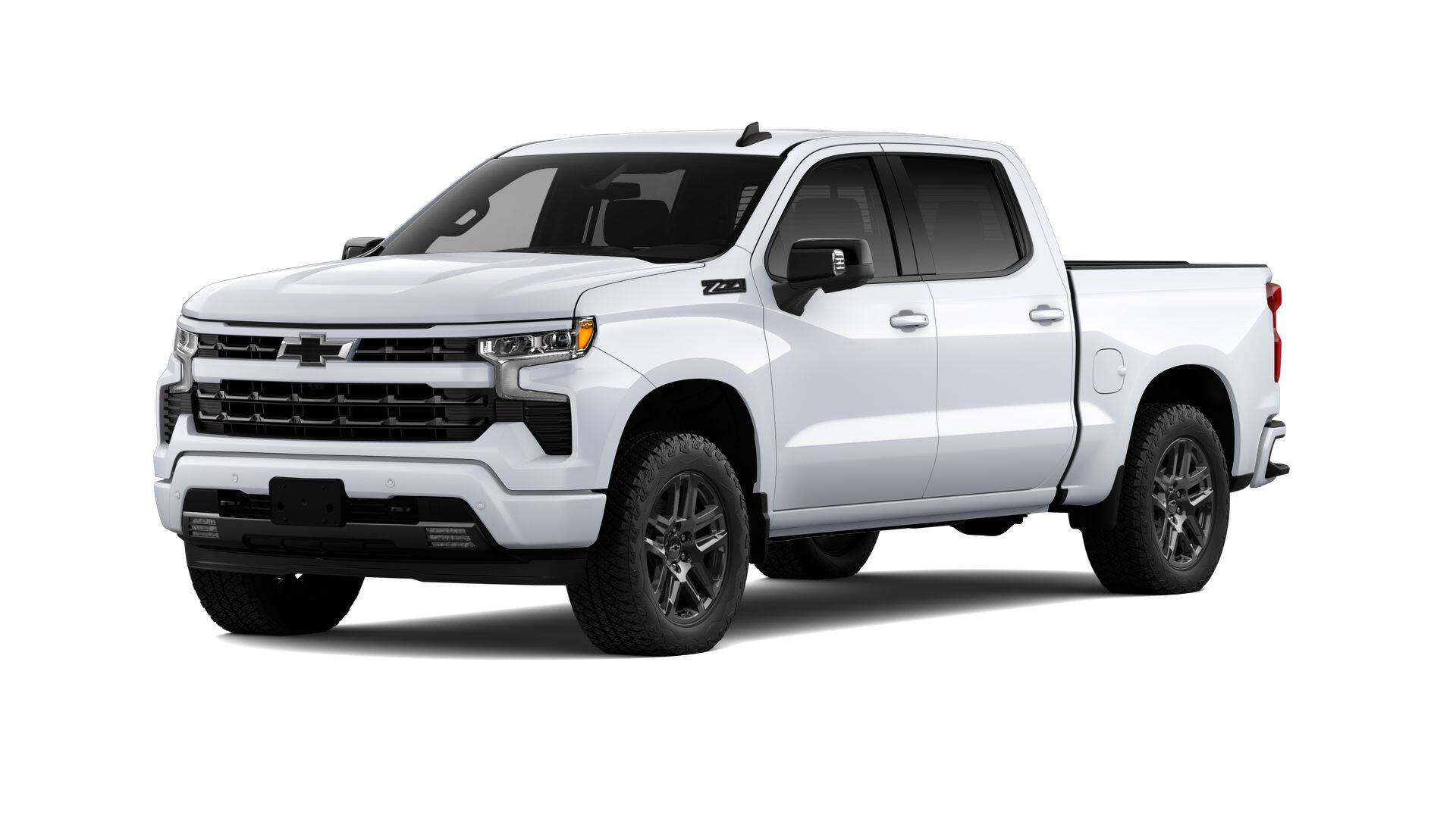 2026 Chevrolet Silverado 1500 RST in Summit White — front three-quarter view