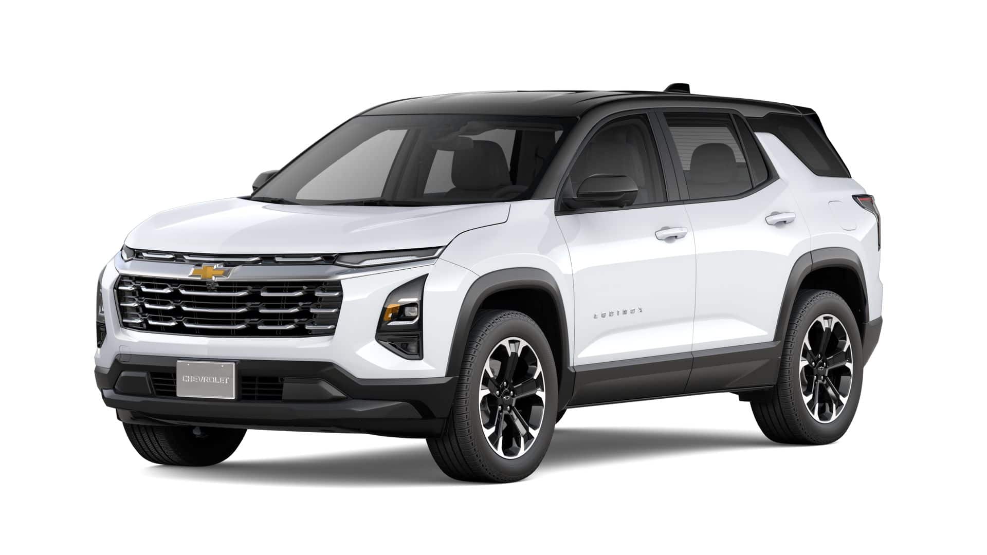 2027 Chevrolet Equinox AWD LT in Summit White — front three-quarter view